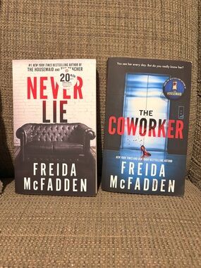 Freida McFadden Paperback Bundle - Never Lie & The Coworker